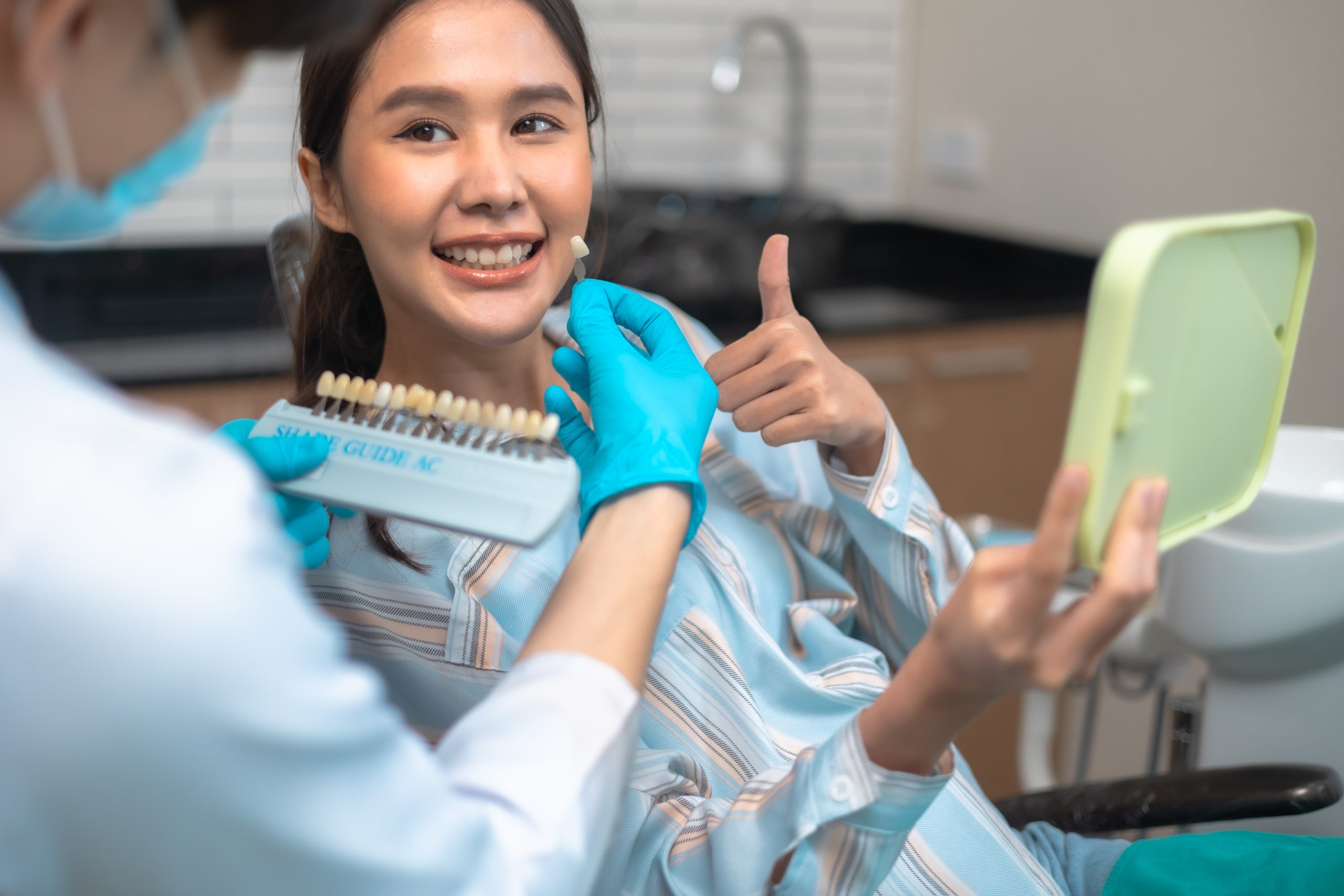 patient with dental anxiety happy with dental care